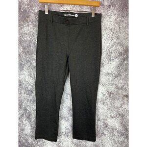 Betabrand Capri Leggings Women's Medium Dark Gray Business Casual Modern High